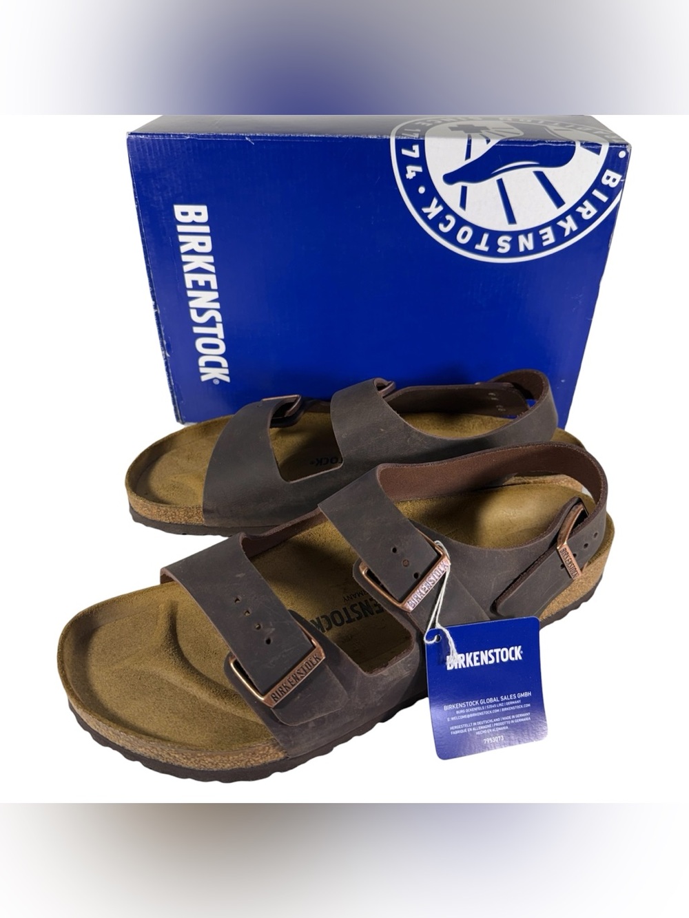 Birkenstock Milano Habana Oiled Leather Men’s Size 13 New W/Box 0034871